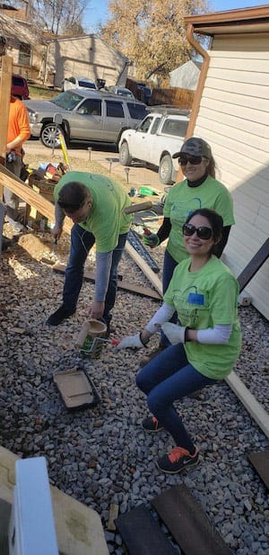 building a new home wheelchair ramp for Denver teenager with cerebral palsy